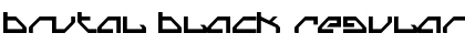Download Brutal Black Regular Font Title Preview