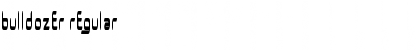 Download Bulldozer Regular Font Title Preview