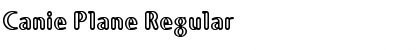 Download Canie Plane Regular Font Title Preview