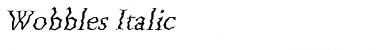 Download Wobbles Italic Font Title Preview