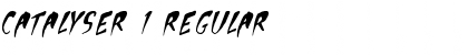 Download Catalyser 1 Regular Font Title Preview
