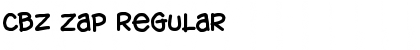 Download Cbz Zap Regular Font Title Preview