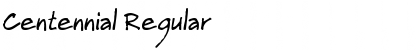 Download Centennial Regular Font Title Preview