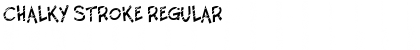 Download Chalky Stroke Regular Font Title Preview