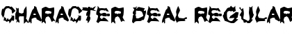 Download Character Deal Regular Font Title Preview