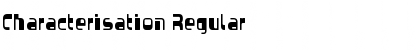 Download Characterisation Regular Font Title Preview
