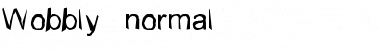 Download Wobbly Regular Font Title Preview