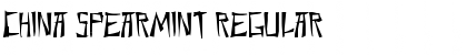 Download China Spearmint Regular Font Title Preview