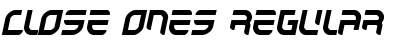 Download Close Ones Regular Font Title Preview