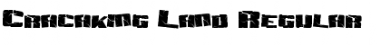 Download Cracaking Land Regular Font Title Preview