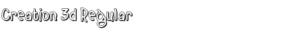 Download Creation 3d Regular Font Title Preview