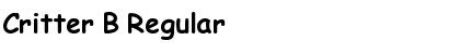 Download Critter B Regular Font Title Preview