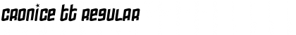 Download Cronice Tt Regular Font Title Preview