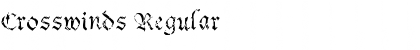 Download Crosswinds Regular Font Title Preview