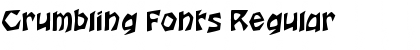 Download Crumbling Fonts Regular Font Title Preview
