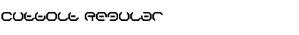 Download Cutbolt Regular Font Title Preview