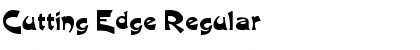 Download Cutting Edge Regular Font Title Preview