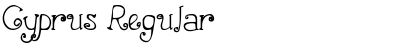 Download Cyprus Regular Font Title Preview