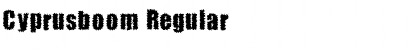 Download Cyprusboom Regular Font Title Preview