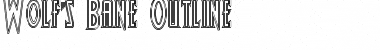 Download Wolf's Bane Outline Outline Font Title Preview