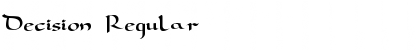 Download Decision Regular Font Title Preview