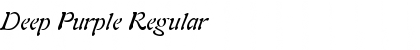 Download Deep Purple Regular Font Title Preview