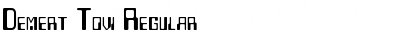 Download Demert Tovi Regular Font Title Preview