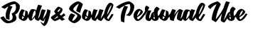 Download BodySoul personal Use Regular Font Title Preview