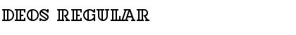 Download Deos Regular Font Title Preview