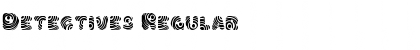 Download Detectives Regular Font Title Preview