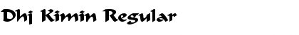 Download Dhj Kimin Regular Font Title Preview