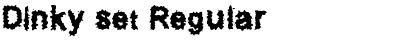 Download Dinky set Regular Font Title Preview