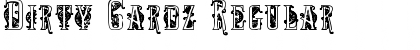 Download Dirty Cardz Regular Font Title Preview