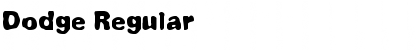 Download Dodge Regular Font Title Preview