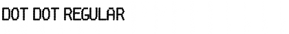 Download Dot Dot Regular Font Title Preview