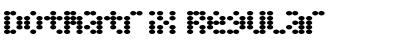 Download Dotmatrix Regular Font Title Preview