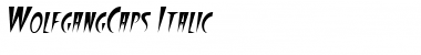 Download WolfgangCaps Italic Font Title Preview