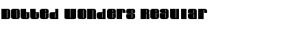 Download Dotted Wonders Regular Font Title Preview
