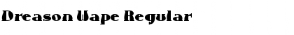 Download Dreason Wape Regular Font Title Preview