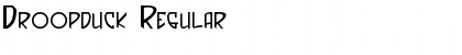 Download Droopduck Regular Font Title Preview