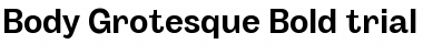 Download Body Grotesque Trial Bold Font Title Preview
