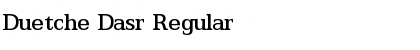 Download Duetche Dasr Regular Font Title Preview