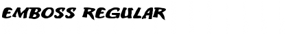 Download emboss Regular Font Title Preview
