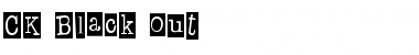 Download CK Black Out Regular Font Title Preview