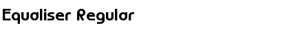 Download Equaliser Regular Font Title Preview