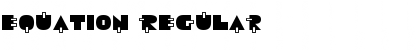 Download Equation Regular Font Title Preview