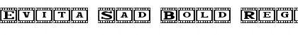 Download Evita Sad Bold Regular Font Title Preview