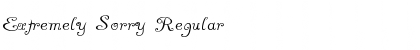 Download Extremely Sorry Regular Font Title Preview
