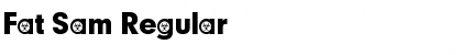 Download Fat Sam Regular Font Title Preview
