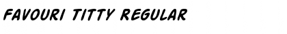 Download Favouri Titty Regular Font Title Preview